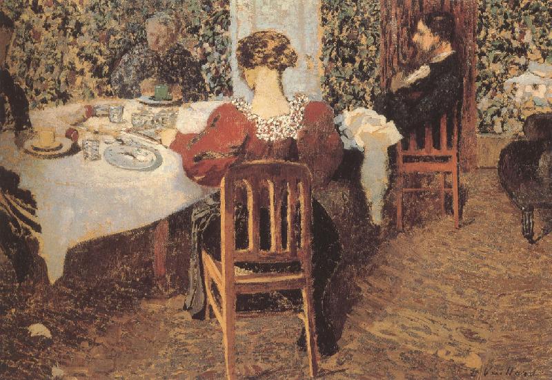 Edouard Vuillard Vial home after lunch Norge oil painting art